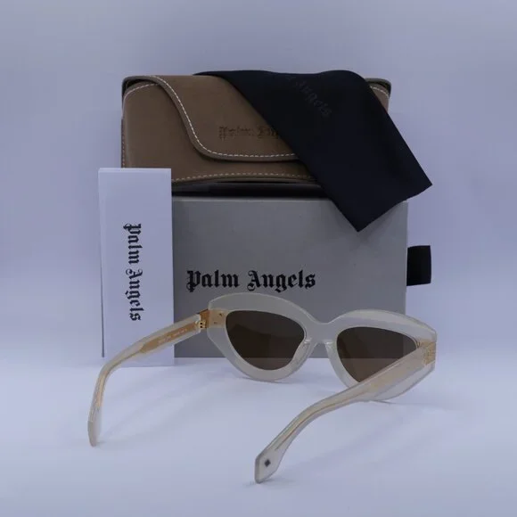 Palm Angels PERI10F MIRACLE 6164 Cat Eye Sunglasses - Sand/Brown display picture 1